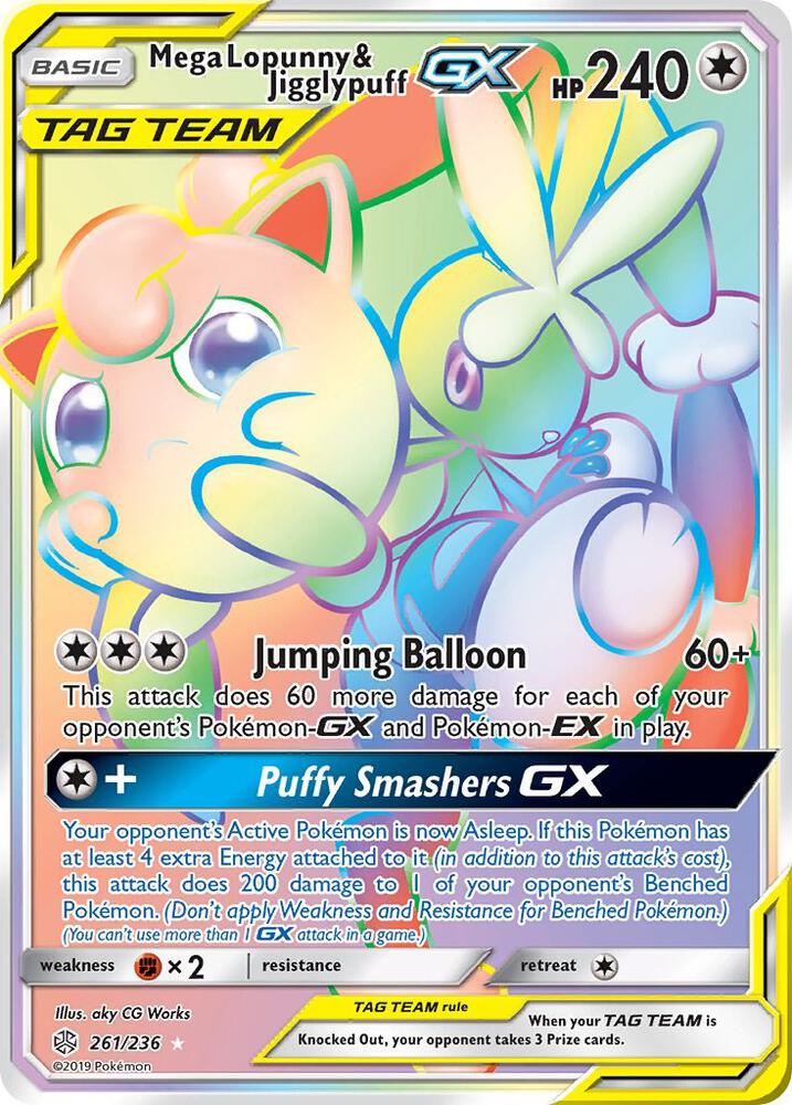 Mega Lopunny & Jigglypuff GX (Secret) - SM - Cosmic Eclipse (SM12)