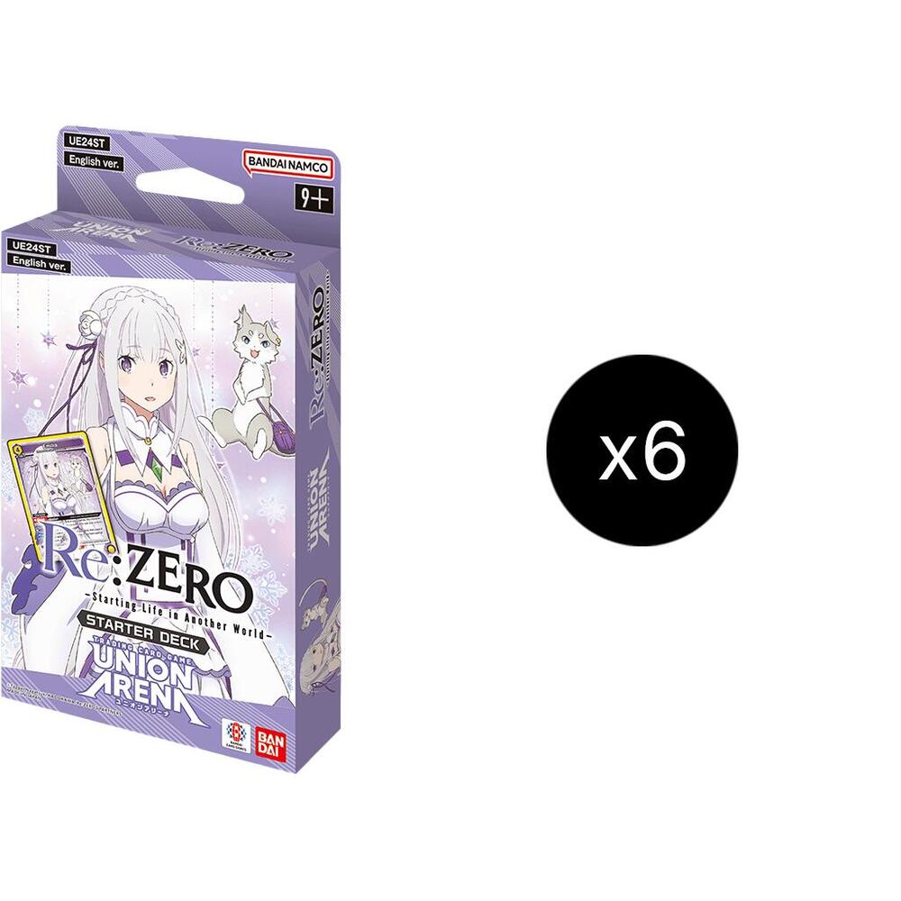 Re:ZERO -Starting Life in Another World- - Starter Deck Display - UE24ST: Re:ZERO -Starting Life in Another World- Starter Deck (UE24ST)