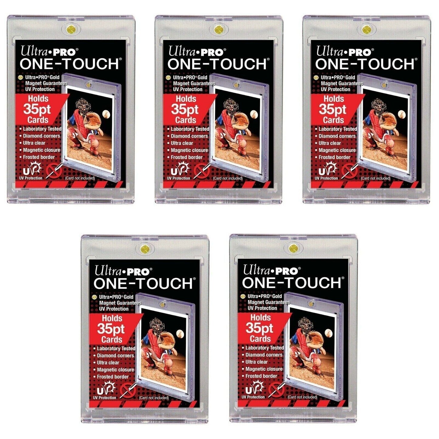 Ultra Pro One-Touch Magnetic Card Holder 35pt Point 5 Pack
