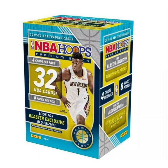 2019-20 Panini NBA Hoops Premium Stock Blue Blaster Box