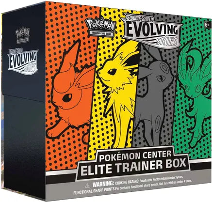 Evolving Skies Pokemon Center Elite Trainer Box [Jolteon/Flareon/Umbreon/Leafeon] (Exclusive) - SWSH07: Evolving Skies (SWSH07)