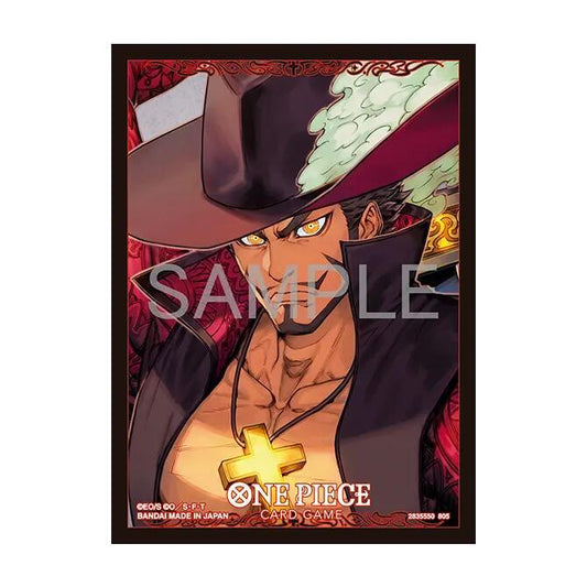 One Piece Card Game Official Sleeves - Dracule Mihawk (70-Pack) - Bandai Card Sleeves