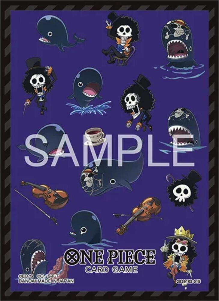 One Piece Card Game Official Sleeves - Brook & Laboon (70-Pack) - Bandai Card Sleeves