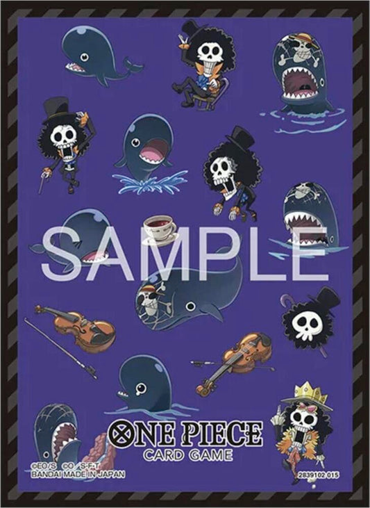 One Piece Card Game Official Sleeves - Brook & Laboon (70-Pack) - Bandai Card Sleeves