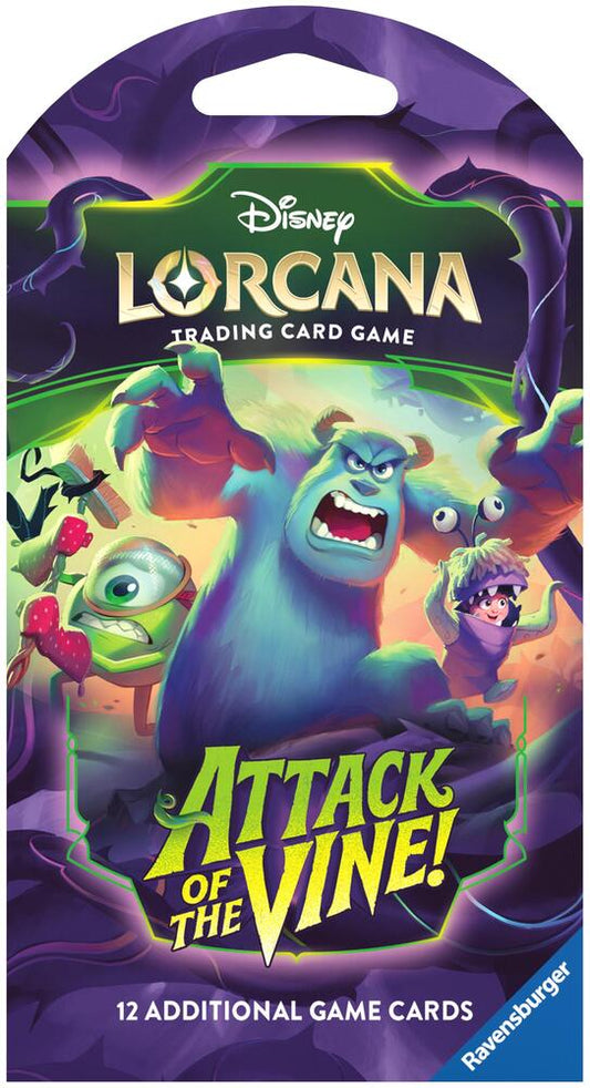 Disney Lorcana: Attack of the Vine! Sleeved Booster Pack - Attack of the Vine! (Assorted Art Pack)