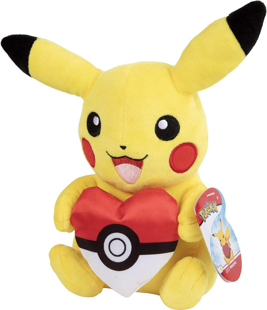 Pokémon Valentine’s Day 8” Pikachu with Heart Poke Ball Plush