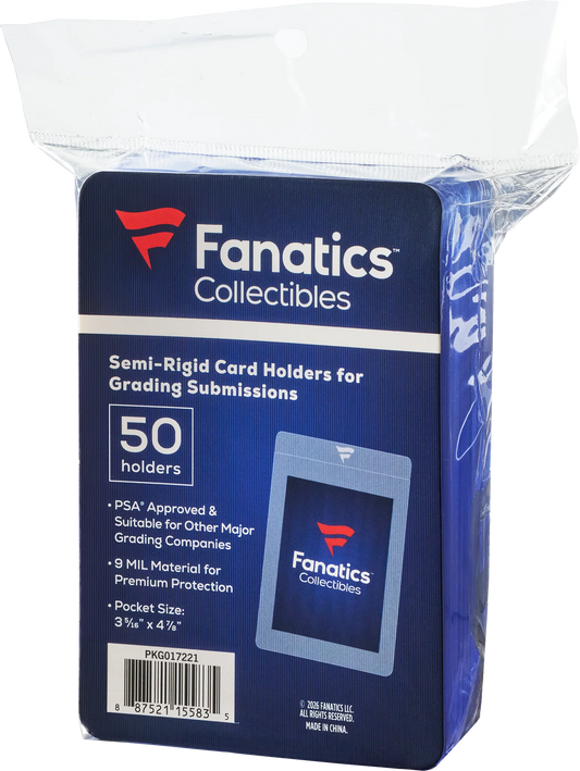 Fanatics Collectibles Semi-Rigid Card Holder No. 1 - 50 Count