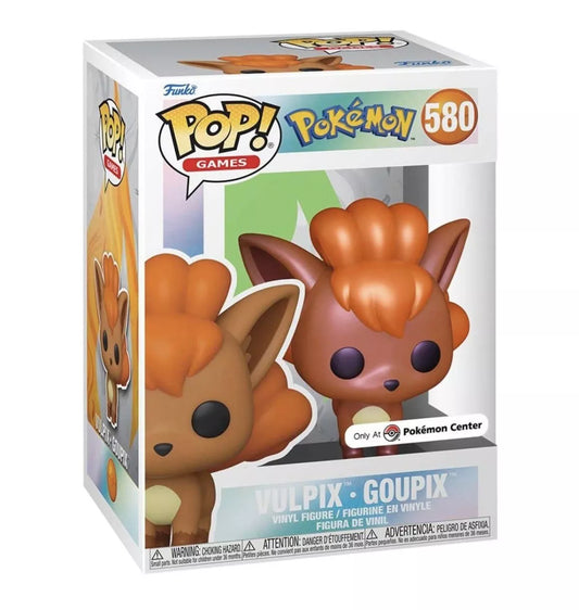 Pokemon Center Exclusive Version Shiny Pearlescent Vulpix Funko 580 Pop