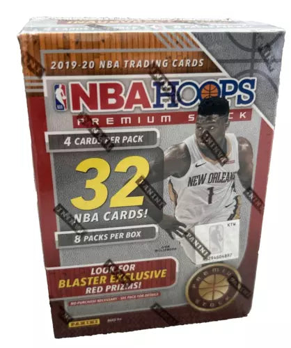 2019-20 Panini NBA Hoops Premium Stock Red Blaster Box